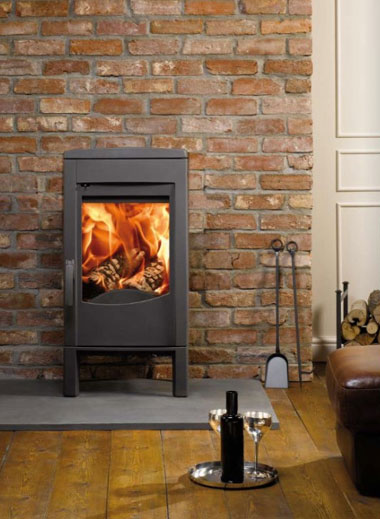 modern woodburning stove